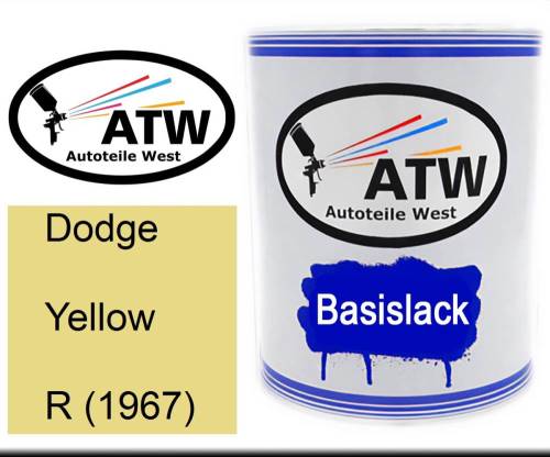 Dodge, Yellow, R (1967): 1L Lackdose, von ATW Autoteile West.